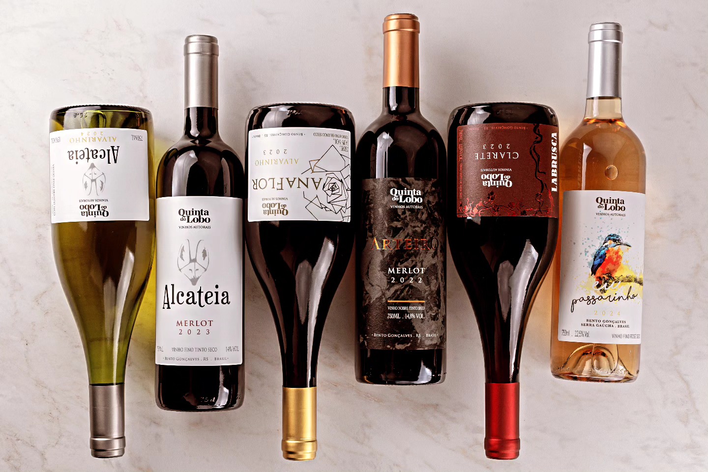 Linha de vinhos autorais Quinta do Lobo