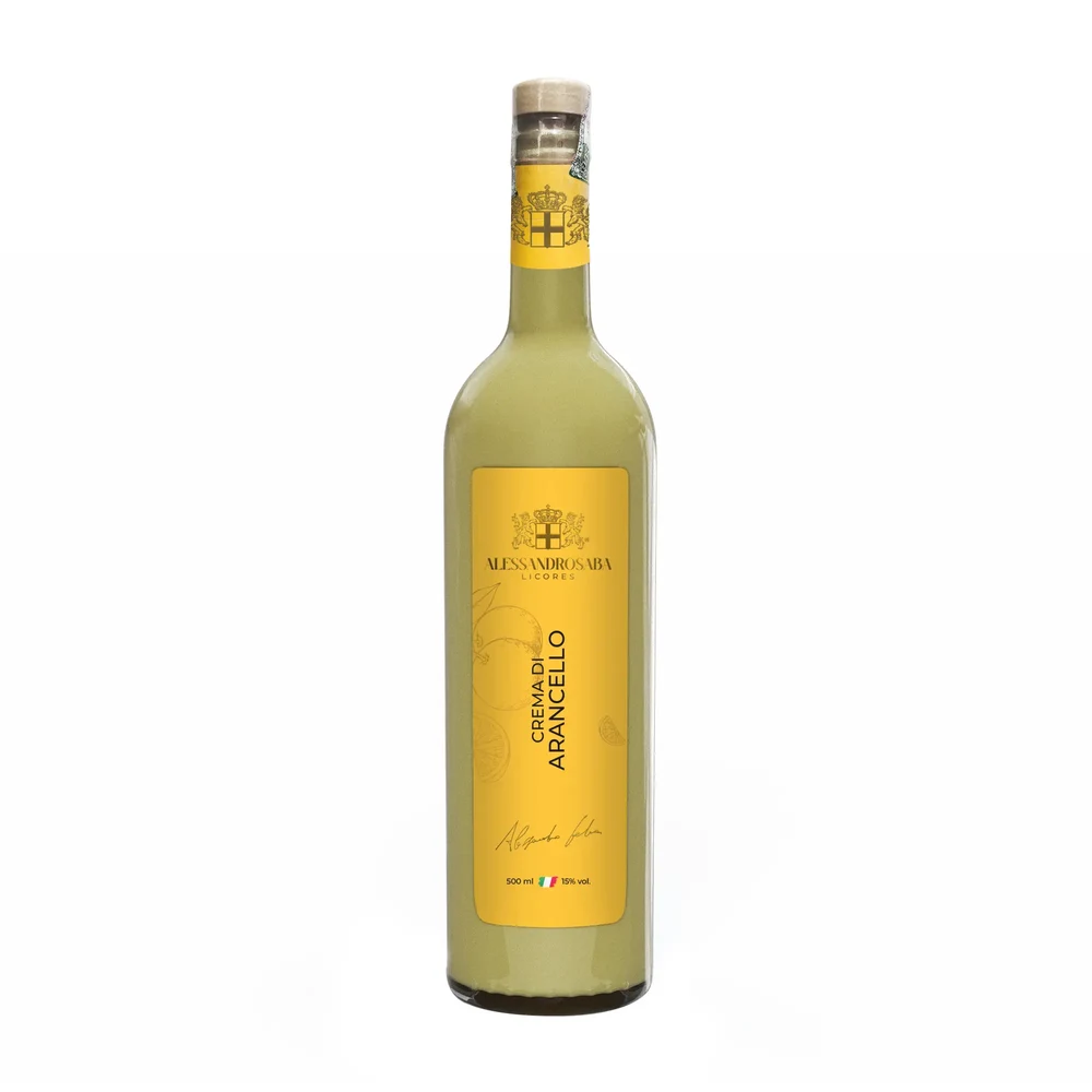 Garrafa de Crema di Arancello Alessandro Saba 500 ml
