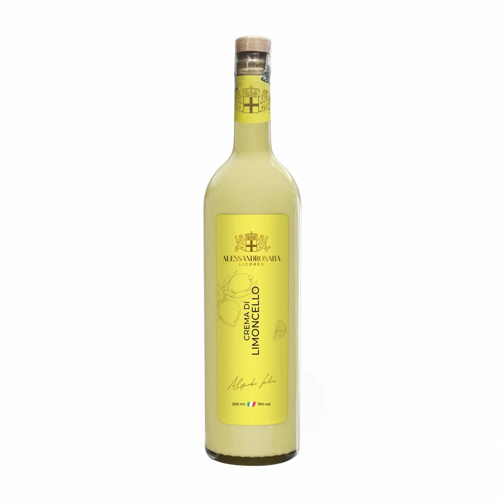 Garrafa de Crema di Limoncello Alessandro Saba 500 ml