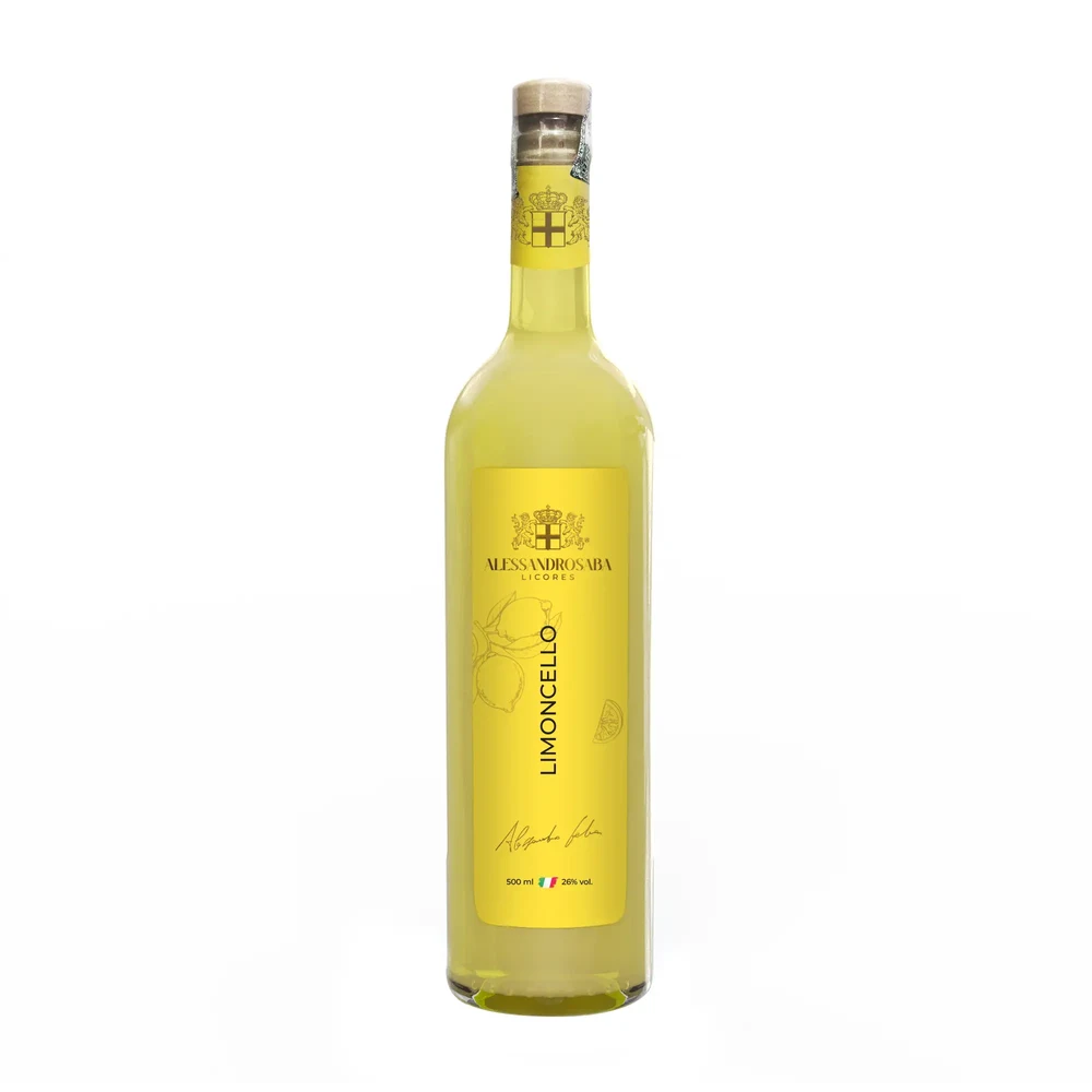 Garrafa de Limoncello Alessandro Saba 500 ml
