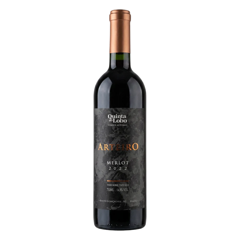 Garrafa de vinho Arteiro Merlot da Quinta do Lobo