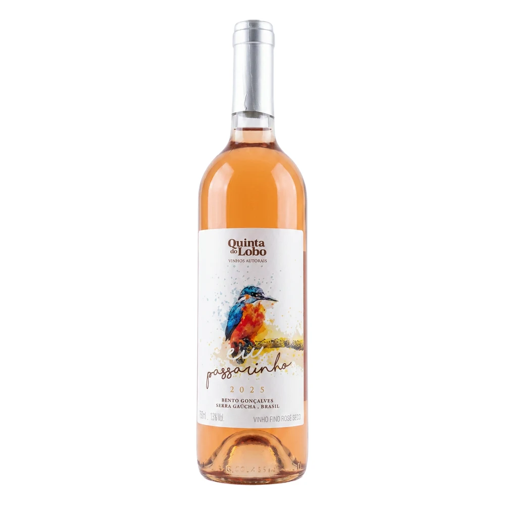 Garrafa de vinho Eu Passarinho Rosé da Quinta do Lobo