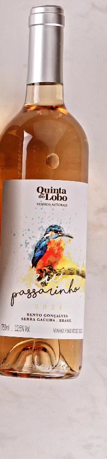 Garrafa de vinho Eu Passarinho Rosé da Quinta do Lobo